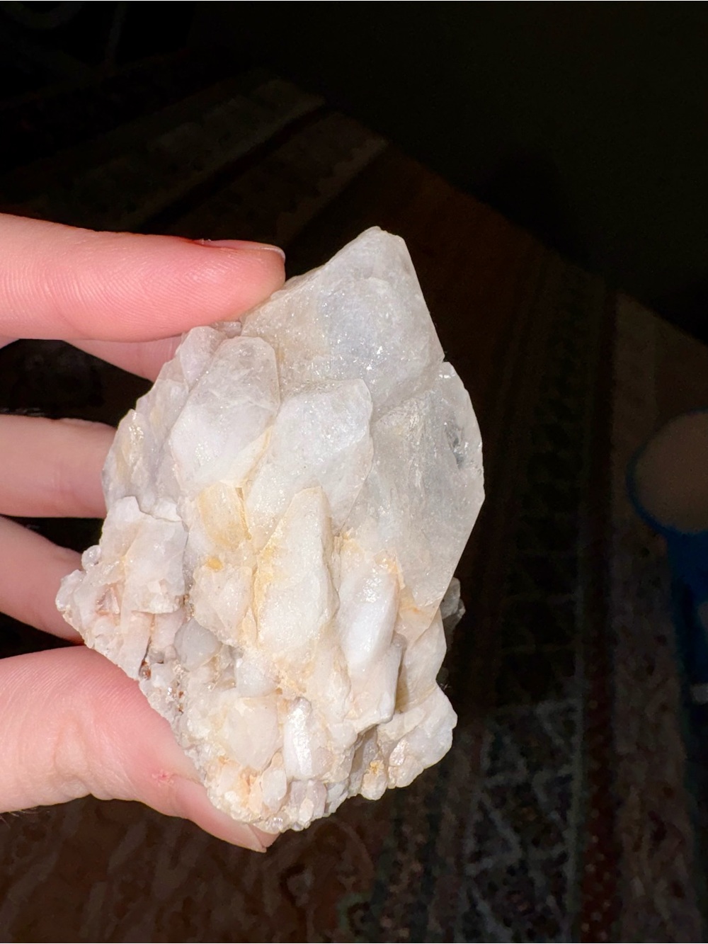 White Quartz Crystal Cluster